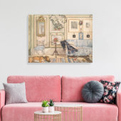 Cozy Corner (by Carl Larsson) キャンバスプリント (インサイチュ (リビング))