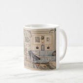 Cozy Corner (by Carl Larsson) コーヒーマグカップ (正面右)