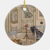 Cozy Corner (by Carl Larsson) セラミックオーナメント (裏面)