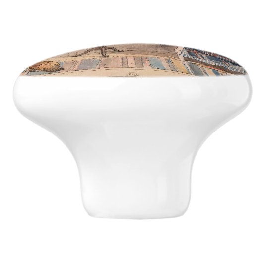 Cozy Corner (by Carl Larsson) セラミックノブ (側面)