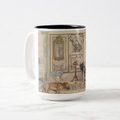 Cozy Corner (by Carl Larsson) ツートーンマグカップ (正面左)