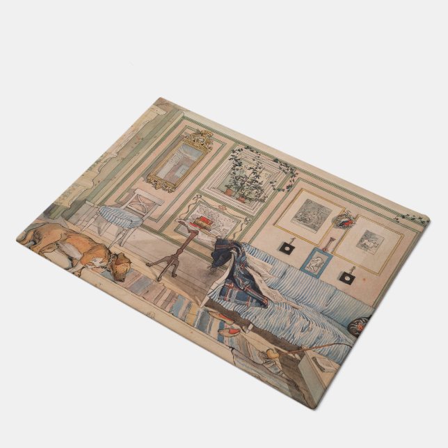 Cozy Corner (by Carl Larsson) ドアマット (アングル)