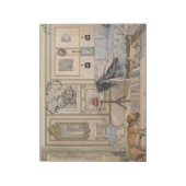 Cozy Corner (by Carl Larsson) ノートパッド (回転)