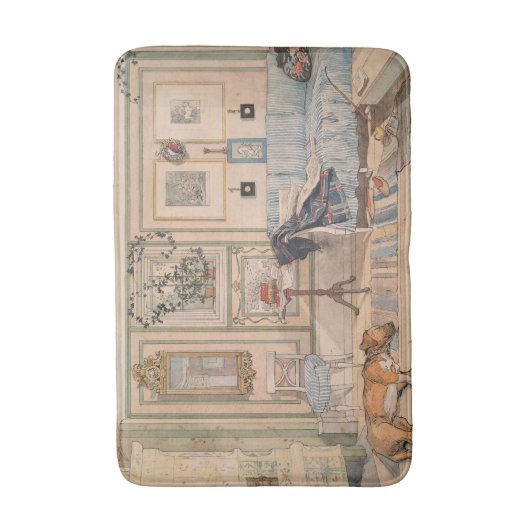 Cozy Corner (by Carl Larsson) バスマット (正面縦)