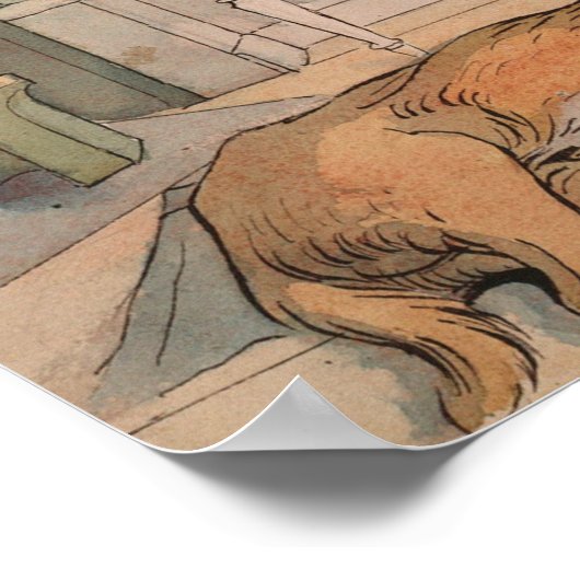 Cozy Corner (by Carl Larsson) ポスター (角)