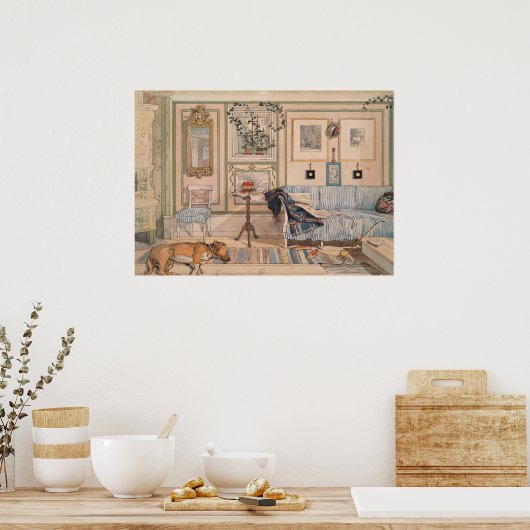 Cozy Corner (by Carl Larsson) ポスター (キッチン)