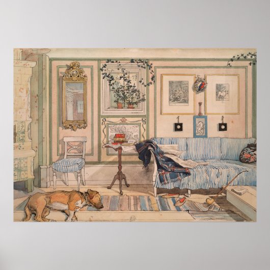 Cozy Corner (by Carl Larsson) ポスター (正面)