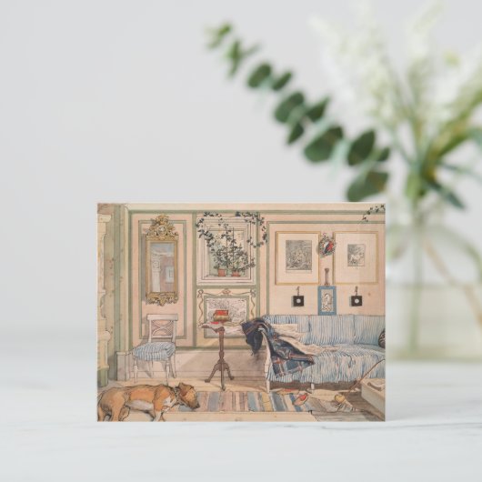Cozy Corner (by Carl Larsson) ポストカード (スタンド正面)