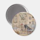 Cozy Corner (by Carl Larsson) マグネット (正面/裏面)