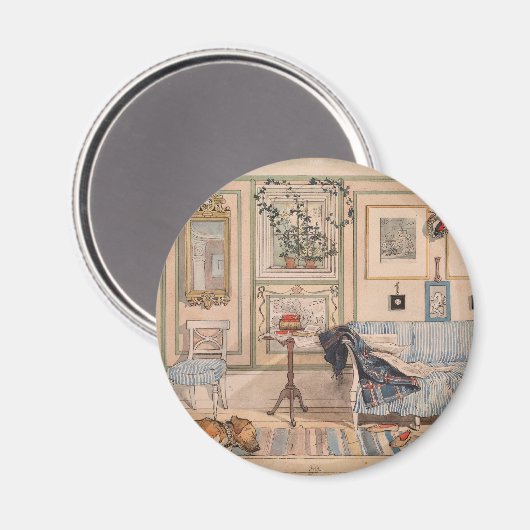 Cozy Corner (by Carl Larsson) マグネット (正面/裏面)