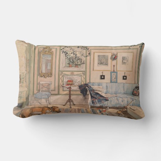 Cozy Corner (by Carl Larsson) ランバークッション (正面)