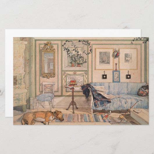 Cozy Corner (by Carl Larsson) 便箋 (正面/裏面)