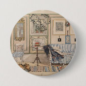 Cozy Corner (by Carl Larsson) 缶バッジ (正面)