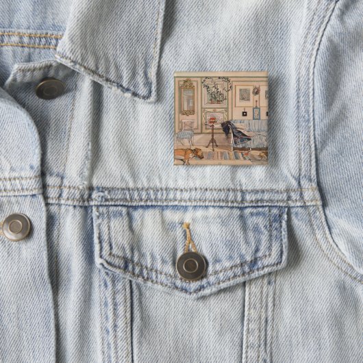 Cozy Corner (by Carl Larsson) 缶バッジ (インサイチュ)