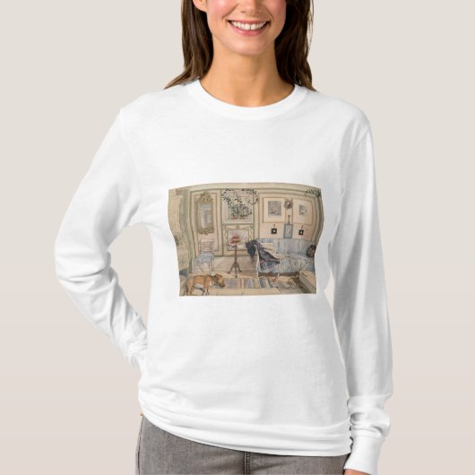 Cozy Corner (by Carl Larsson) Tシャツ (正面)