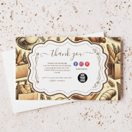 Cozy Cottage Baking サンキューカード