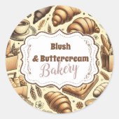 Cozy Cottage Baking ラウンドシール (正面)