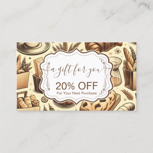 Cozy Cottage Baking 割引カード (正面)