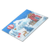 Cozy Cottage In Winter Wonderland ノートパッド (アングル)