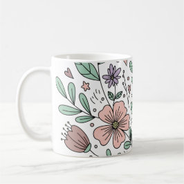 Cozy Cottagecore Floral Mug Gift コーヒーマグカップ