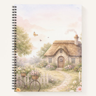 Cozy Countryside Cottage Spiral Notebook ノートブック