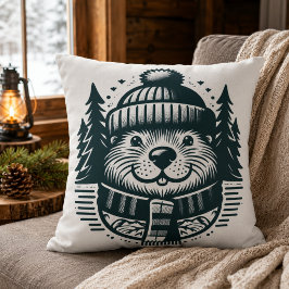 Cozy Critter: とってもキュートなビーバーの枕 クッション