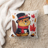 Cozy Critter: とってもキュートなビーバーの枕 クッション (ブランケット)