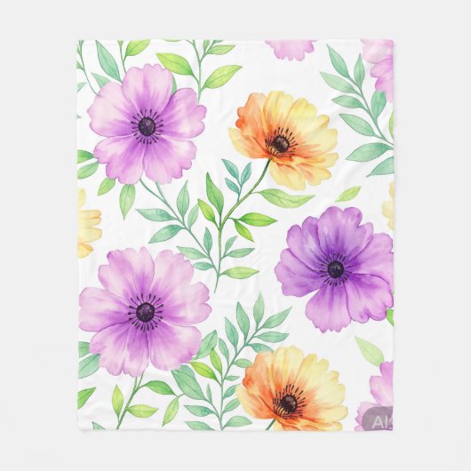 Cozy Custom Art Blanket – Soft Decorative Throw フリースブランケット (正面)