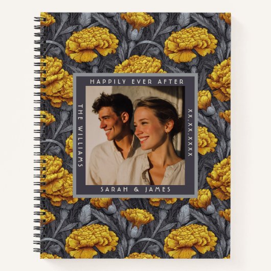 Cozy Custom Carnation Accent Mountain Wedding ノートブック (正面)