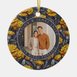 Cozy Custom Carnation Aesthetic Spring Wedding セラミックオーナメント