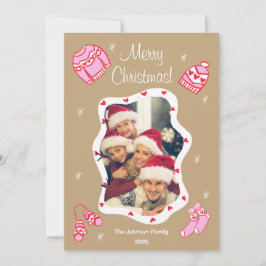 Cozy Cute Sweater Weather Doodle Holiday Card シーズンカード