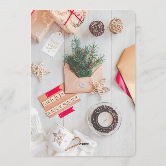 Cozy December 招待状 (裏面)