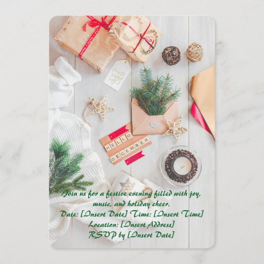 Cozy December 招待状 (正面)