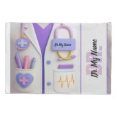 Cozy Doctor Blanket – Heart & Healing Design 枕カバー (裏面)