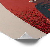 Cozy Dog Art – Mug & Steam ポスター (角)