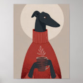 Cozy Dog Art – Mug & Steam ポスター (正面)