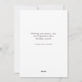 Cozy Dog Christmas シーズンカード (裏面)