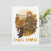 Cozy Dog Mom Bonding Moment With Her Companion 招待状 (スタンド正面)