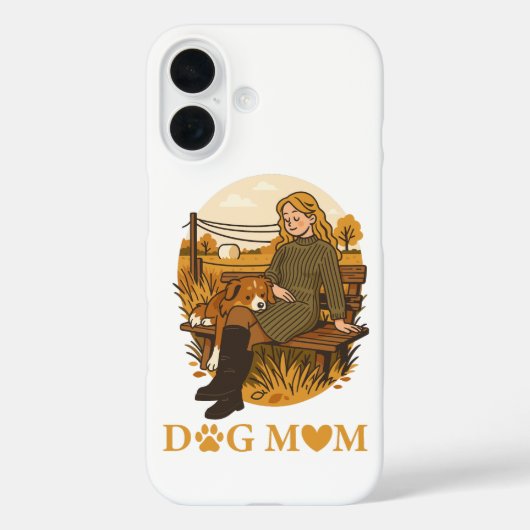 Cozy Dog Mom Bonding Moment With Her Companion Case-Mate iPhoneケース (裏面)