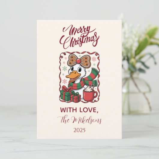 Cozy Duck Christmas シーズンカード (スタンド正面)