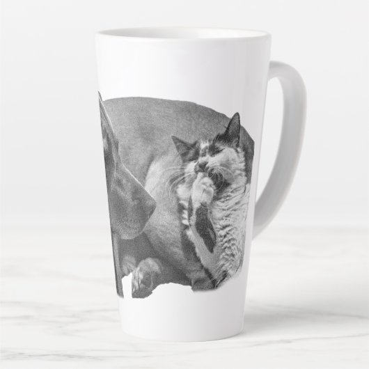 Cozy Duo, Soft Shaded カフェラテマグ (右アングル)