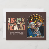 Cozy Espresso In My Nutcracker Era Christmas Photo シーズンカード (正面)