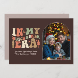 Cozy Espresso In My Nutcracker Era Christmas Photo シーズンカード