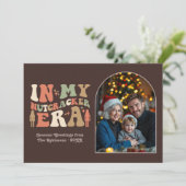 Cozy Espresso In My Nutcracker Era Christmas Photo シーズンカード (スタンド正面)