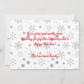 Cozy Exotic Shorthair Cat Christmas Personalized  (裏面)