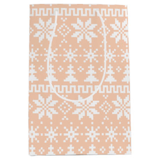 Cozy Fair Isle ミディアムペーパーバッグ