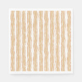 Cozy Fall Baby Shower | Neutral Cream & orange スタンダードランチョンナプキン (正面)