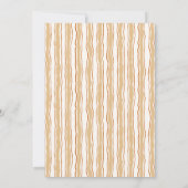 Cozy Fall Baby Shower | Neutral Cream & orange 招待状 (裏面)