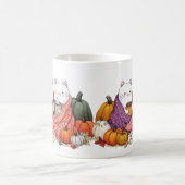 Cozy Fall Cats Mug with Pumpkins コーヒーマグカップ (中央)