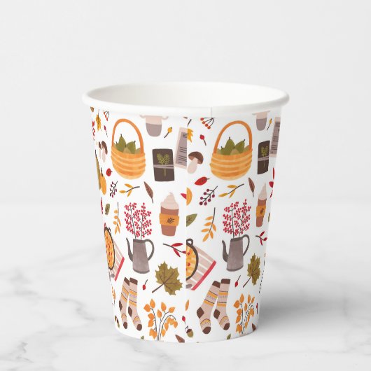 Cozy Fall Icons & Harvest Whimsy 紙コップ (右)